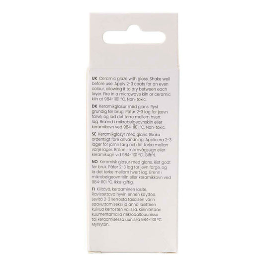 Creativ company keramiek glazuur 984-1101 c dekkend art grey - 60ml