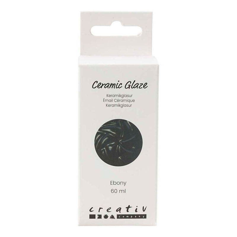 Load image into Gallery viewer, Creativ company http: www.cchobby.nl keramiek-glazuur-984-1101-c-dekkend-ebony-60-ml-1-doosje
