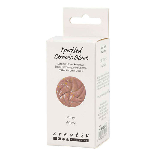 Creativ company https: www.cchobby.nl gespikkeld-keramiekglazuur-999-1060-c-dekkend-pinky-60-ml-1-doosje