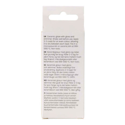 Creativ company gespikkeld keramiek glazuur 999-1060 c dekkend flower power - 60ml