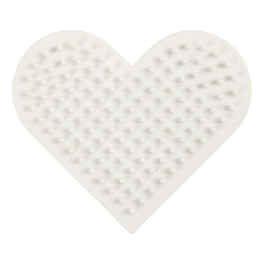 Creativ company nabbi biobeads grondplaat klein hart 7x8,5cm