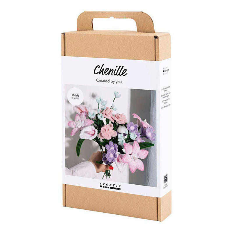 Load image into Gallery viewer, Creativ company hobbyset bloemen van chenilledraad pastelkleuren

