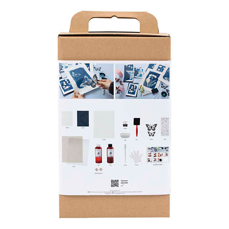 Afbeelding laden in galerijviewer, Creativ company hobbyset cyanotypie blauw
