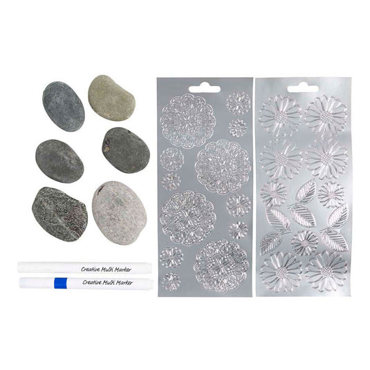 Creativ company mini hobbyset steendecoratie blauw