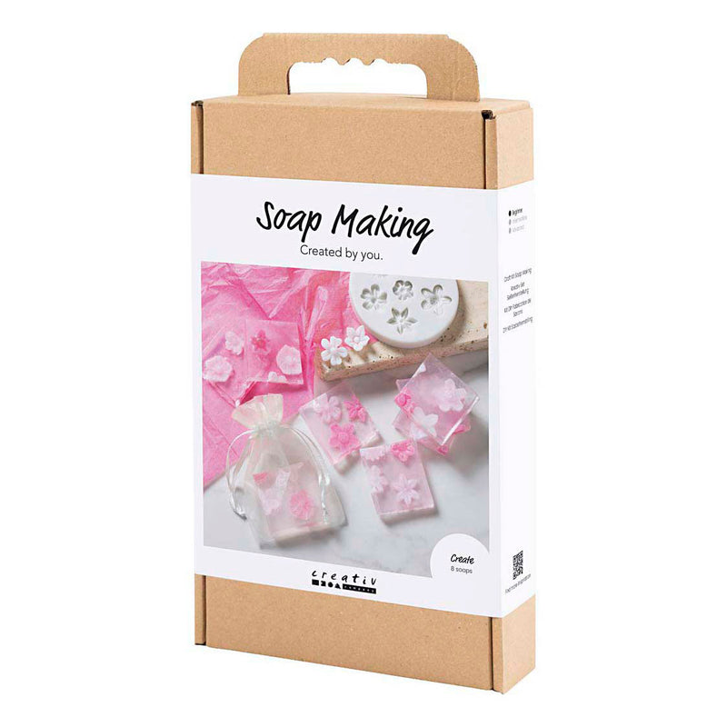 Load image into Gallery viewer, Creativ company hobbyset zeep maken bloemen roze
