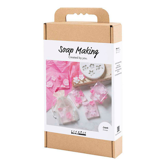 Creativ company hobbyset zeep maken bloemen roze