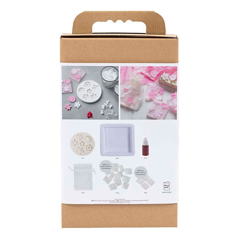 Load image into Gallery viewer, Creativ company hobbyset zeep maken bloemen roze
