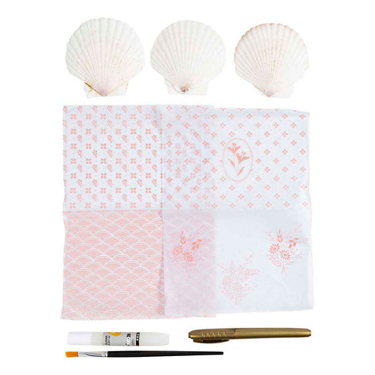 Creativ company http: www.cchobby.nl mini-hobbyset-decoupage-mosselschelpen-lichtroze-1-doos