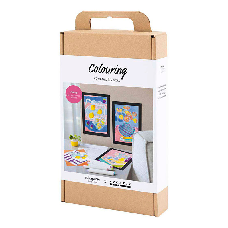 Load image into Gallery viewer, Creativ company hobbyset kleuren schilderen volgens cijfers markeerstiften
