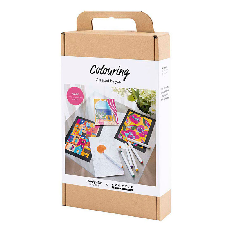 Load image into Gallery viewer, Creativ company hobbyset kleuren schilderen volgens cijfers markeerstiften
