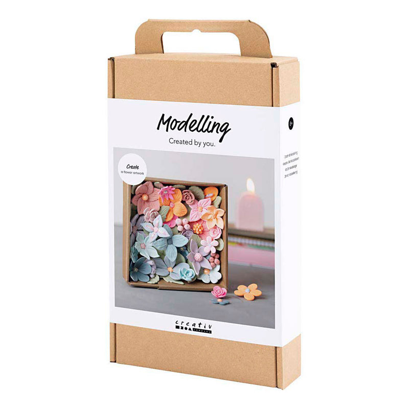 Load image into Gallery viewer, Creativ company hobbyset bloemen boetseren pastelkleuren
