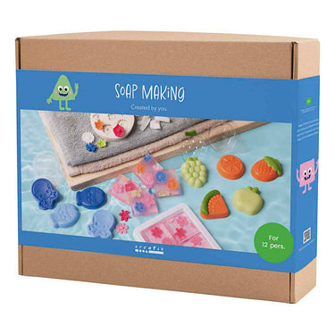 Creativ company https: www.cchobby.nl groepsset-zeep-maken-blauw-groen-oranje-roze-1-doos