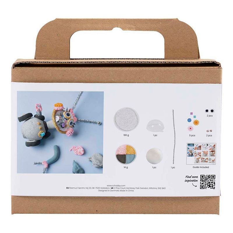 Load image into Gallery viewer, Creativ company mini hobbyset robot boetseren grijs en roze
