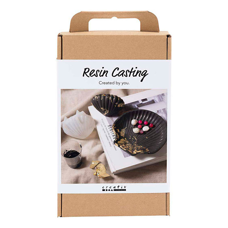 Afbeelding laden in galerijviewer, Creativ company hobbyset hars gieten mossel zwart goud
