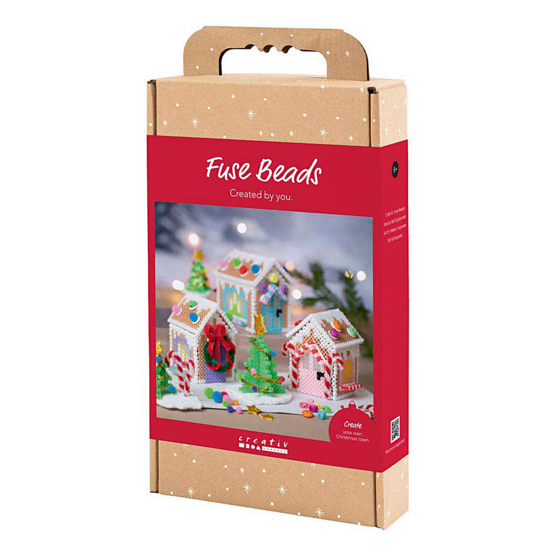Afbeelding laden in galerijviewer, Creativ company http: www.cchobby.nl hobbyset-strijkkralen-kersthuisje-diverse-kleuren-1-doos
