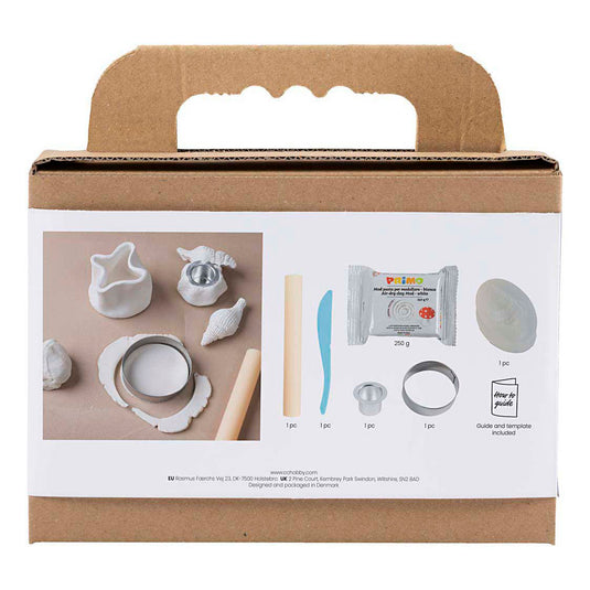 Creativ company http: www.cchobby.nl mini-hobbyset-boetseren-kandelaar-met-schelpen-off-white-1-doos