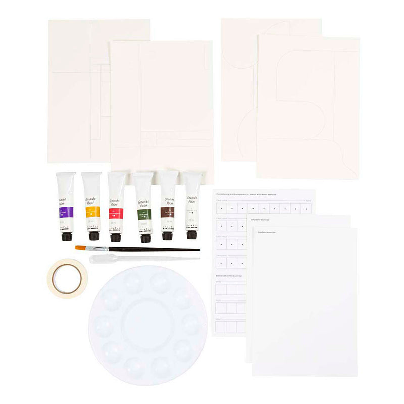 Load image into Gallery viewer, Creativ company hobbyset gouache schilderijen
