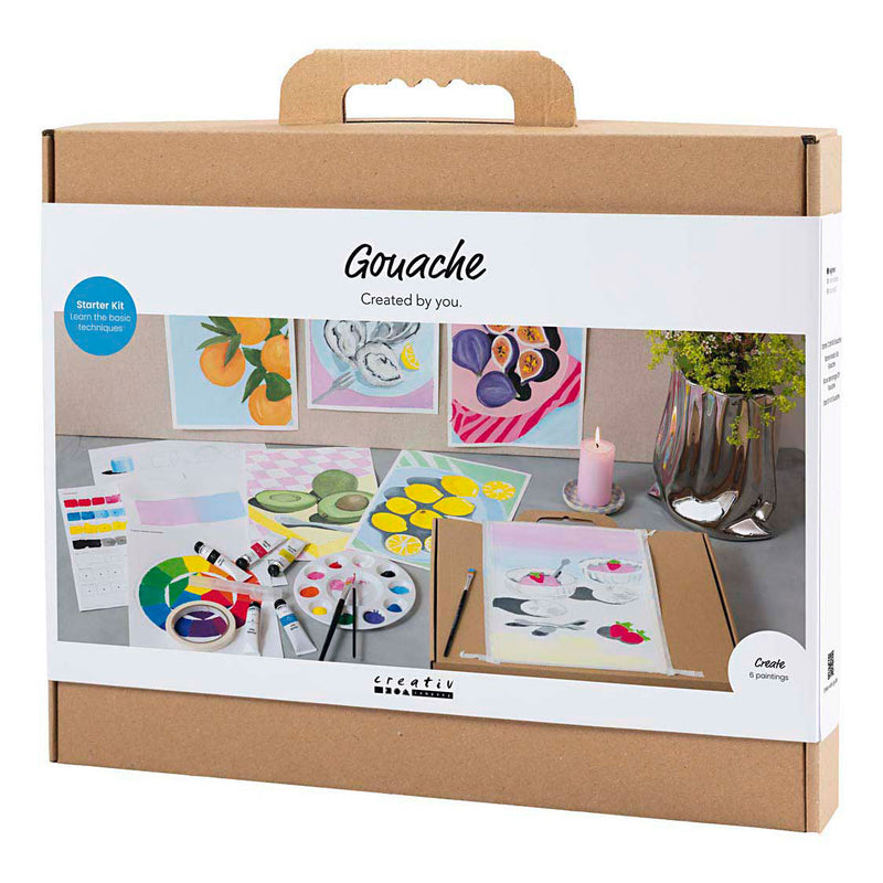 Load image into Gallery viewer, Creativ company starter hobbyset gouache schilderijen
