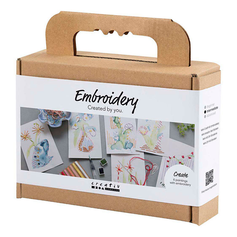 Load image into Gallery viewer, Creativ company https: www.cchobby.nl mini-hobbyset-borduurwerk-schilderijen-met-borduurwerk-diverse-kleuren-1-doos
