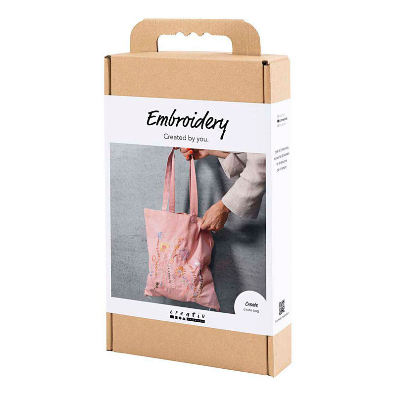Load image into Gallery viewer, Creativ company hobbyset borduurwerk draagtas lichtroze
