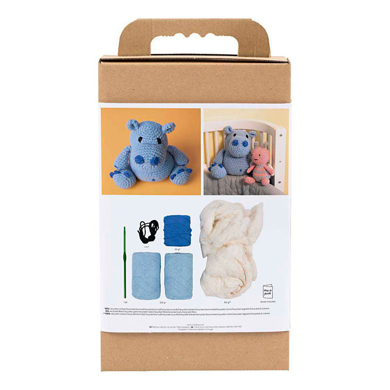 Load image into Gallery viewer, Creativ company hobbyset amigurumi nijlpaard
