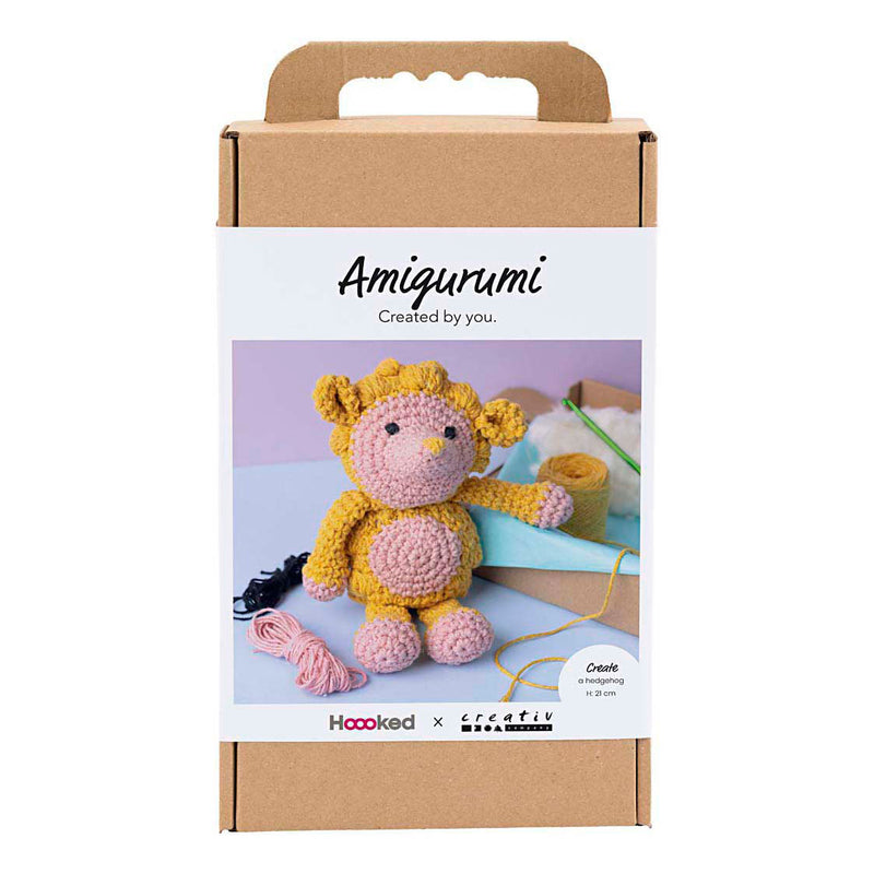 Afbeelding laden in galerijviewer, Creativ company https: www.cchobby.nl hobbyset-amigurumi-egel-lichtroze-warm-geel-1-doos

