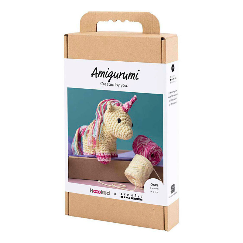 Load image into Gallery viewer, Creativ company hobbyset amigurumi eenhoorn
