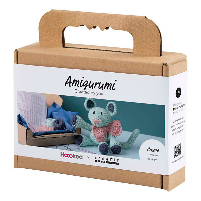 Load image into Gallery viewer, Creativ company hobbyset amigurumi muis
