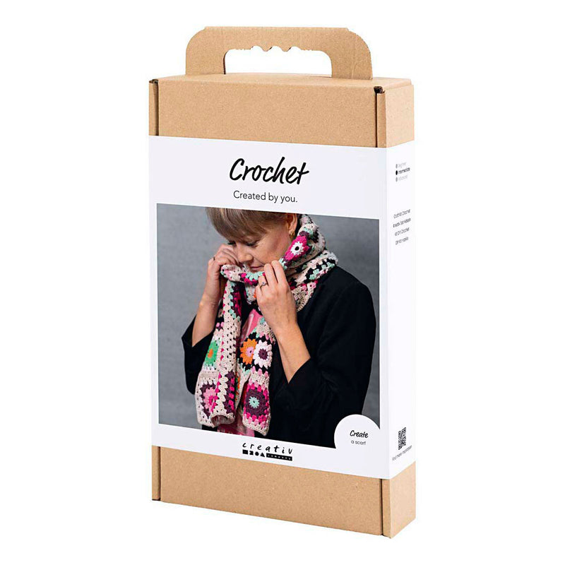 Afbeelding laden in galerijviewer, Creativ company https: www.cchobby.nl hobbyset-haken-sjaal-creme-warme-kleuren-1-doos
