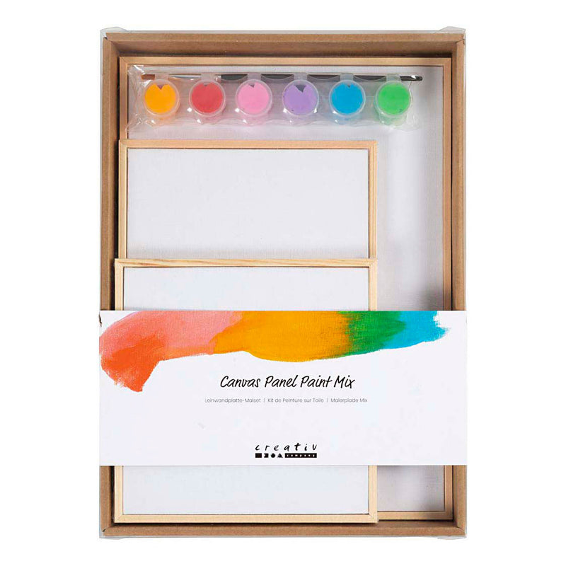 Load image into Gallery viewer, Creativ company set canvas panelen kleurrijk
