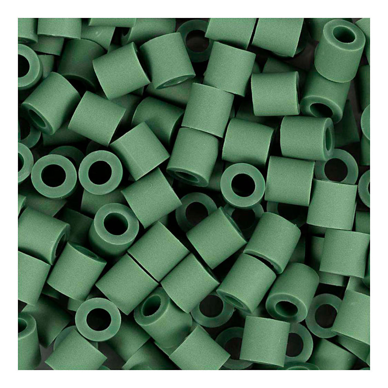 Afbeelding laden in galerijviewer, Creativ company http: www.cchobby.nl biobeads-van-nabbi-afm-5x5-mm-gatgrootte-2-5-mm-medium-donkergroen-1000-stuk-1-doos
