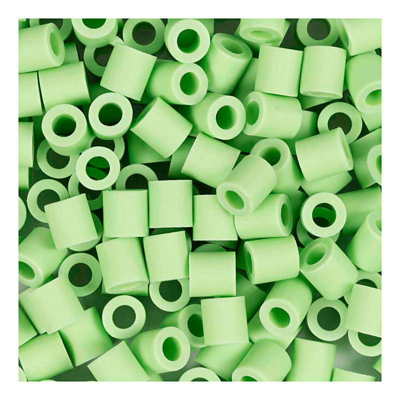 Load image into Gallery viewer, Creativ company https: www.cchobby.nl biobeads-van-nabbi-afm-5x5-mm-gatgrootte-2-5-mm-medium-pastel-groen-1000-stuk-1-doos
