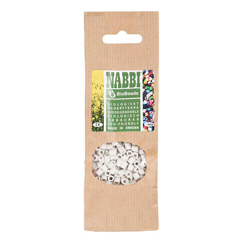 Afbeelding laden in galerijviewer, Creativ company https: www.cchobby.nl biobeads-van-nabbi-afm-5x5-mm-gatgrootte-2-5-mm-medium-wit-1000-stuk-1-doos
