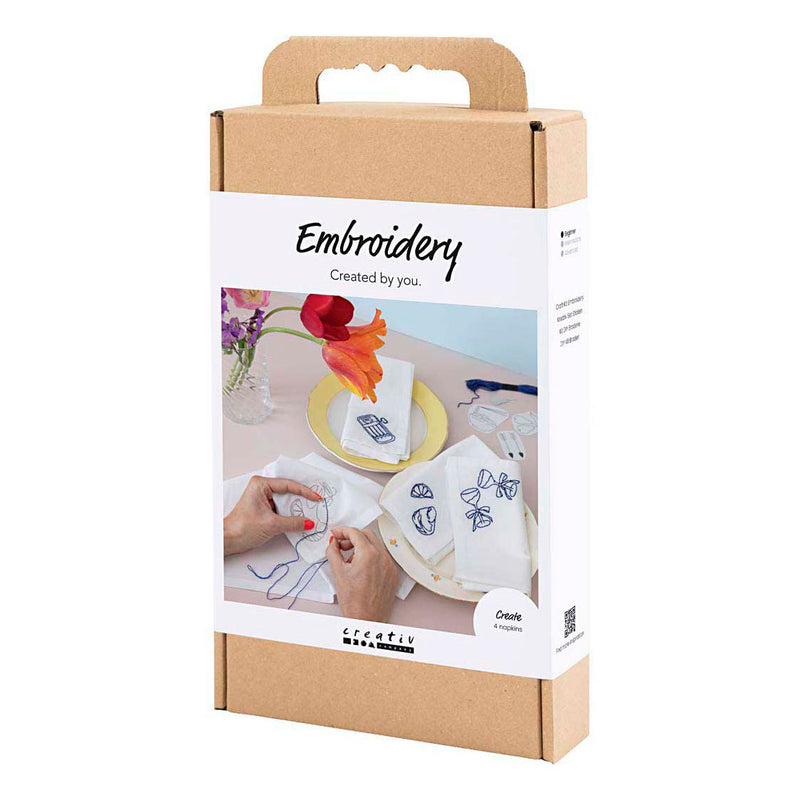 Afbeelding laden in galerijviewer, Creativ company https: www.cchobby.nl hobbyset-borduurwerk-servetten-off-white-1-doos
