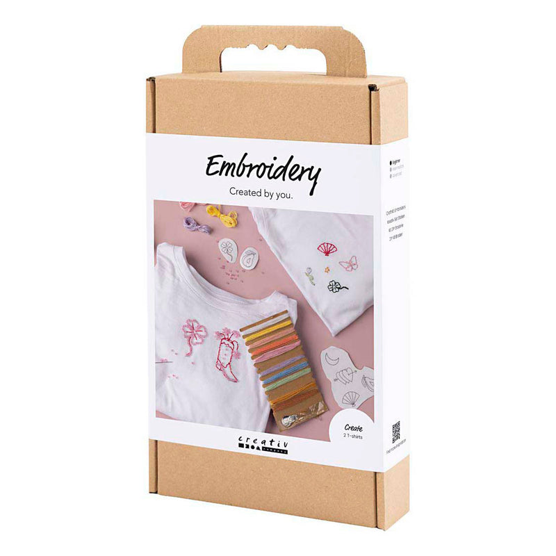 Afbeelding laden in galerijviewer, Creativ company https: www.cchobby.nl hobbyset-borduurwerk-t-shirt-wit-1-doos
