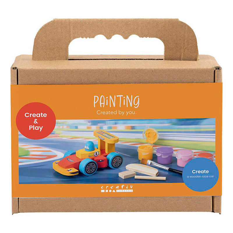 Load image into Gallery viewer, Creativ company mini hobbyset houten raceauto schilderen
