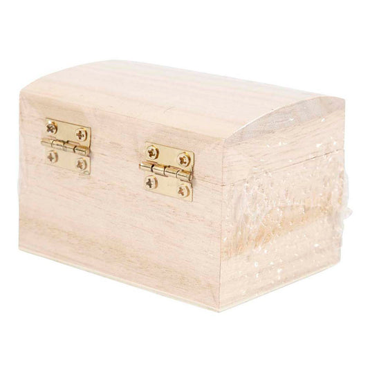 Creativ company houten schatkist met magnetische sluiting