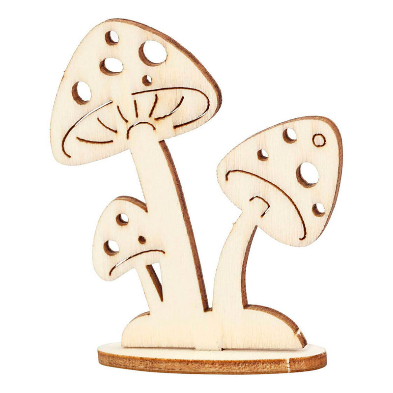 Load image into Gallery viewer, Creativ company diy houten figuren hazen, boom en paddestoelen

