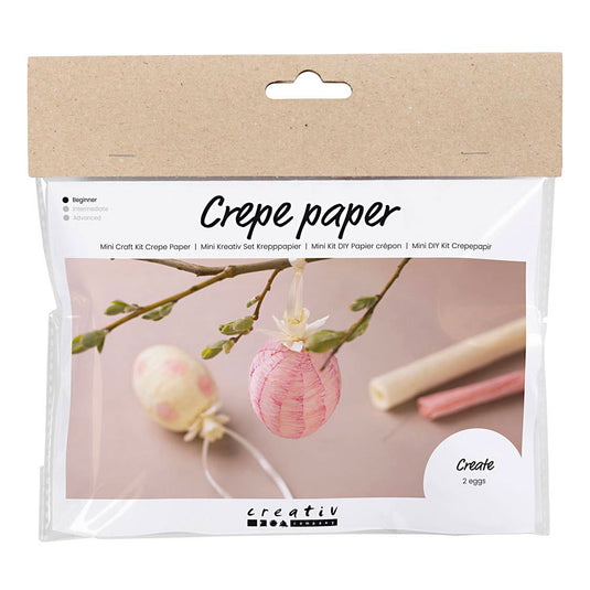 Creativ company http: www.cchobby.nl mini-hobbyset-crepepapier-eieren-lichtroze-lichtgeel-1-doos