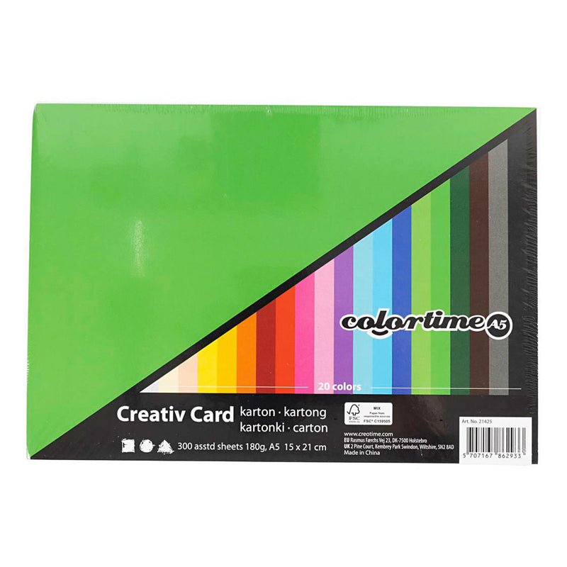 Afbeelding laden in galerijviewer, Creativ company gekleurd karton a5 - 300st.
