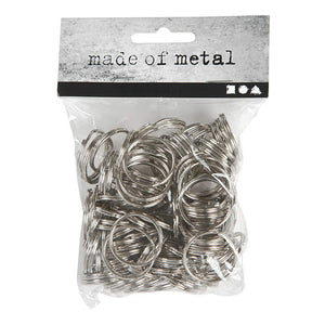 Creativ company sleutelring, d: 25 mm, 100 stuks