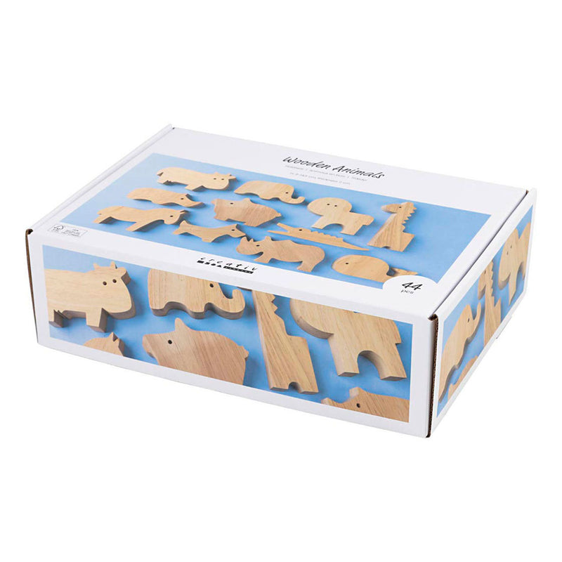 Afbeelding laden in galerijviewer, Creativ company http: www.cchobby.nl houten-dieren-boerderij-en-safari-h-3-14-5-cm-dikte-2-cm-44-stuk-1-doos
