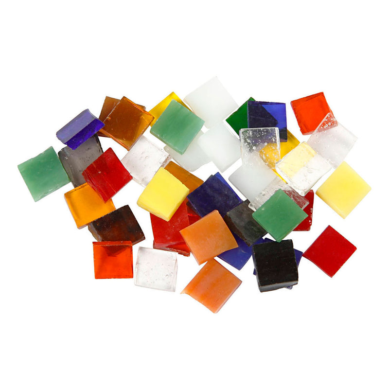 Afbeelding laden in galerijviewer, Https: www.cchobby.nl glas-mozaiek-tegels-afm-10x10-mm-dikte-3-mm-ca-700-stuk-454-gr-1-doos
