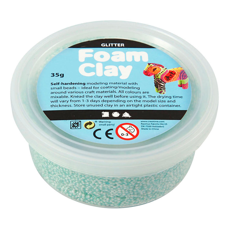 Load image into Gallery viewer, Creativ company foam clay glitter lichtgroen - 35gr.
