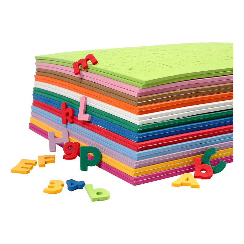 Load image into Gallery viewer, Creativ company eva foam cijfers letters gekleurd - 24 vellen
