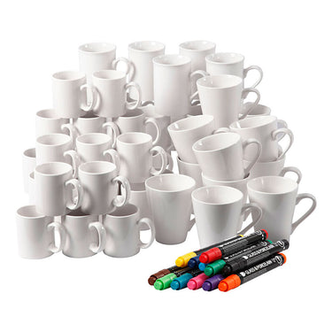 Creativ company https: www.cchobby.nl groepsset-mokken-beschilderen-h-7-10-cm-wit-1-set