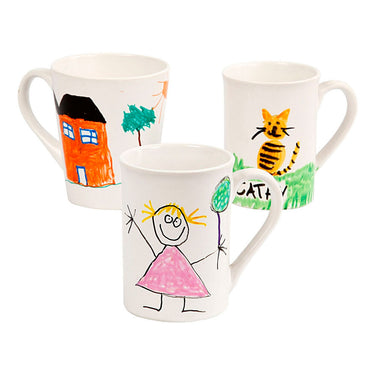 Creativ company https: www.cchobby.nl groepsset-mokken-beschilderen-h-7-10-cm-wit-1-set
