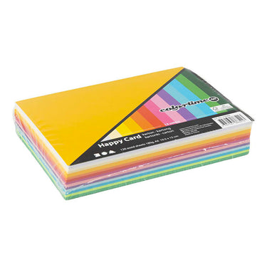 Creotime lente karton - diverse kleuren - a6 - 10,5x14,8cm - 180 grams - - 120 div vellen