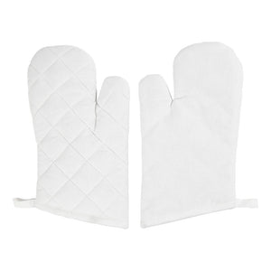 Creativ company ovenhandschoen wit 18x28xm - 2st.