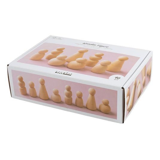 Creativ company houten vormen 5-8cm - 90dlg.